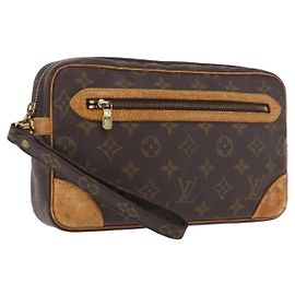 LOUIS VUITTON Clutch Marly Dragonne GM Monogram M51825 LV Auth hk3387