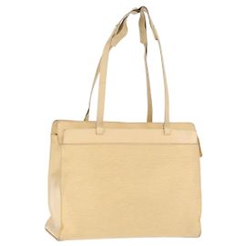 LOUIS VUITTON Epi Croisette GM Tote Bag Vanille M5250A LV Auth ka2190