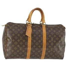 LOUIS VUITTON Borsa Boston Monogram Keepall 45 M41428 Auth LV 165657