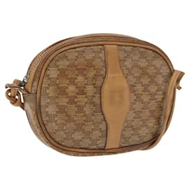 Céline Borsa a Spalla in Tela Macadam CELINE PVC Beige Auth bs33070