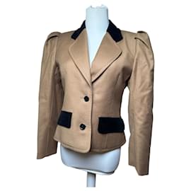 Vintage Givenchy Kurzjacke braun schwarz S/M