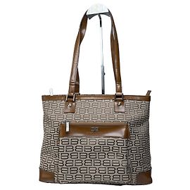 Borsa a mano vintage Balenciaga monogramma beige marrone