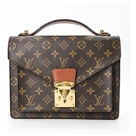 Bolsa Louis Vuitton Monceau 26 em Monograma Marrom