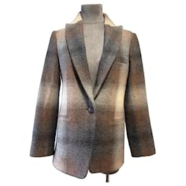 Blazer in lana a quadri Christian Dior