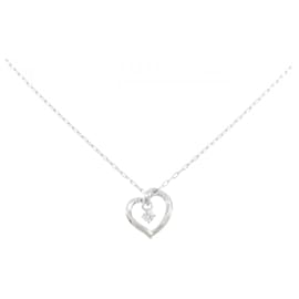 Autre Marque Collana in zirconia cubica in oro bianco K10 4℃