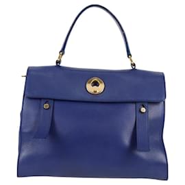 Borsa Muse Two in pelle con tela media di Saint Laurent