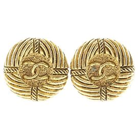 Orecchini a clip vintage Chanel Coco Mark