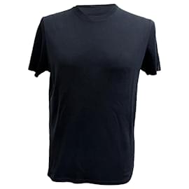 T-shirt girocollo Prada in cotone nero