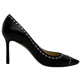 Décolleté Romy impreziositi in pelle di vitello nera Jimmy Choo