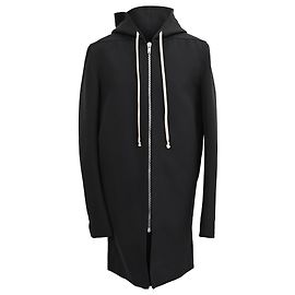 Schwarze Baumwoll-Fishtail-Hooded-Parka-Jacke von Rick Owens DRKSHDW