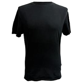 T-shirt a collo rotondo Prada in cotone nero