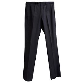 Prada Gerade Bein Hose aus schwarzem Polyester