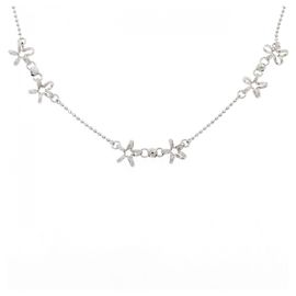 Autre Marque Collana a forma di fiore in oro bianco Au750