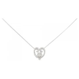 Autre Marque Diamant-Halskette aus Weißgold Au750