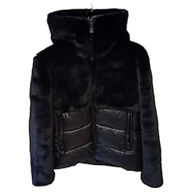 Chaqueta Blauer en eco-piel y nylon acolchado