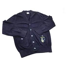 Marineblauer Cardigan Chanel Uniform von Karl Lagerfeld