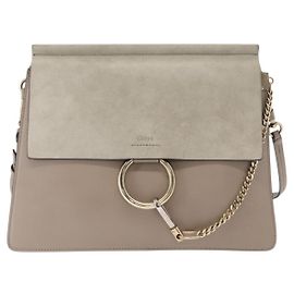 Chloé Borsa a Spalla Faye in Pelle e Camoscio Media di Chloe