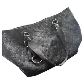 Borsa Tote Gucci in Pelle Nera Guccissima