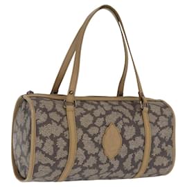 SAINT LAURENT Borsa a mano in pelle beige Auth 170128