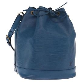 LOUIS VUITTON Borsa a Spalla Epi Noe Blu Toledo M44005 LV Auth ep13154