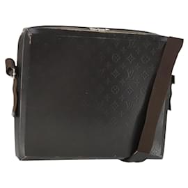 LOUIS VUITTON Borsa a Spalla in Pizzo Monogram Steve Marrone M46530 LV Auth 163052
