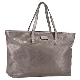 Borsa tote GG Implementation GUCCI Grigio Argento 231120 Auth BA10239