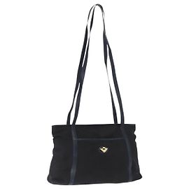 Bottega Veneta Borsa a Spalla in Nylon Blu Navy Auth bs32782