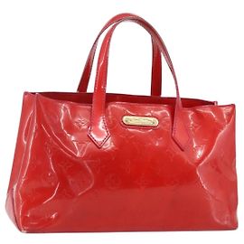 LOUIS VUITTON Borsa a Mano Wilshire PM Monogram Vernis Rose Pop M93643 Auth 170575