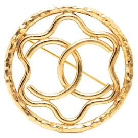 Spilla Chanel Coco Mark in Placcato Oro