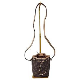 LOUIS VUITTON Borsa a secchiello Nano Noé Monogram Beige/Marrone