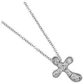 Tiffany & Co. Dots Cross Necklace in Platinum950