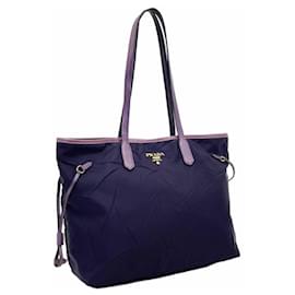 Prada TESS.FROISSE' SAFFIANO Tote Bag in Lila