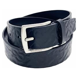Burberry TB Monogram Men's Leather Belt