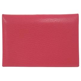 Porte-monnaie Duo Calvi Hermès en cuir Chevre Mythique