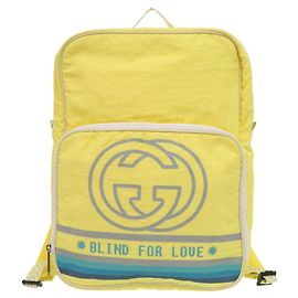 Gucci Interlocking G Blind for Love Gelbe Rucksack