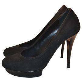 Escarpins Elisabetta Franchi en daim noir taille 38