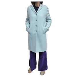 Burberry Mantel aus Wolle Blau