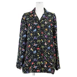 Camisa de seda twill pixel Zodiac Christian Dior
