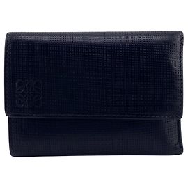 Loewe Anagram Leinen Tri-Fold Geldbörse