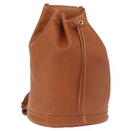 Bolso de cuerpo de cuero Gucci Bamboo marrón dorado 003 2113 0037 Auth gh1689