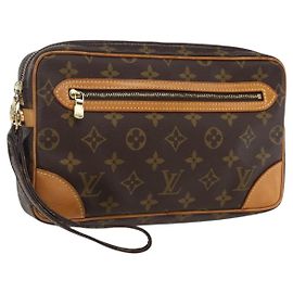 LOUIS VUITTON Clutch Marly Dragonne GM Monogram M51825 LV Auth 169541