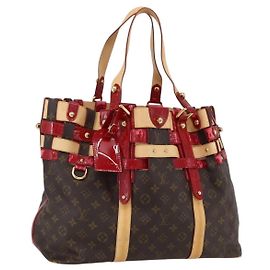 LOUIS VUITTON Borsa Tote Monogram Ruby Sarina MM Rossa M95611 LV Auth ka2035