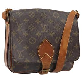 LOUIS VUITTON Borsa a Spalla Monogram Cartouchiere MM M51253 LV Auth bs33026