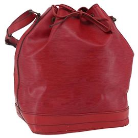 LOUIS VUITTON Bolso de Hombro Epi Noe Rojo M44007 LV Auth 170172