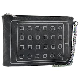 COQUE D'IPHONE LOUIS VUITTON Monogram Eclipse Fragment M64449 LV Auth 159835