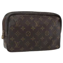 LOUIS VUITTON Monogram Trousse Toilette 23 Clutch Tasche M47524 LV Auth bs33132