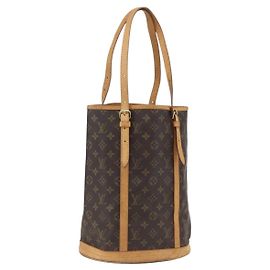 LOUIS VUITTON Borsa a Spalla Monogram Bucket GM M42236 LV Auth hk3395