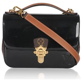Louis Vuitton Monogram Canvas Vernice Nero Ciliegio BB