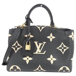 Sac à main Petit Palais PM en cuir Monogram Empreinte bicolore Louis Vuitton