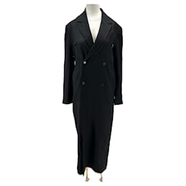 Autre Marque Blazer largo negro "Maisun" en lana
